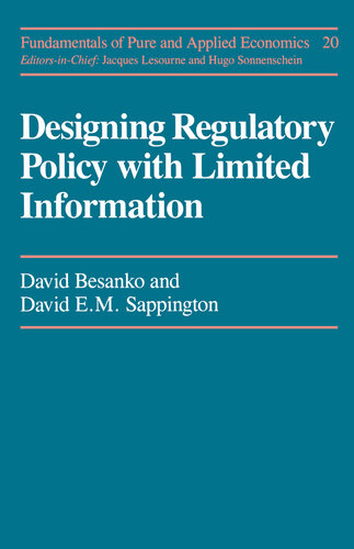Designing Regulatory Policy With Limited Information