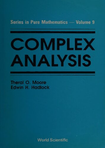 Complex analysis