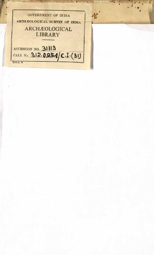 Census of India Cities of the Bombay Presidency Vol. IX, 1931