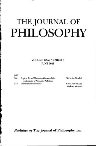 The Journal of Philosophy