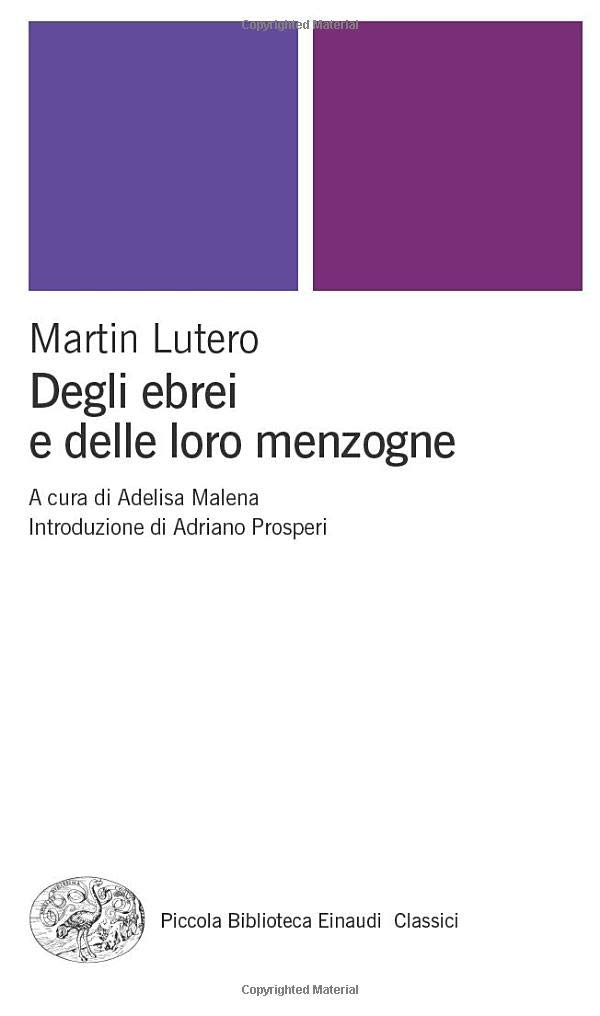 Degli ebrei e delle loro menzogne