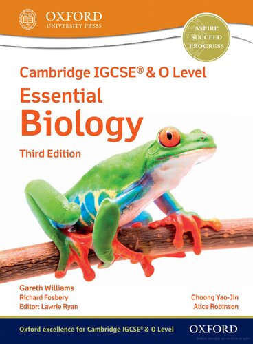 Cambridge IGCSE® & O Level Essential Biology: Student Book