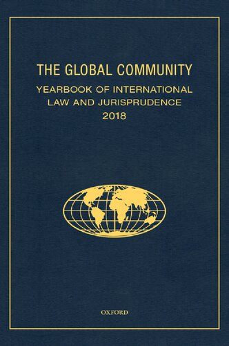 The Global Community: Yearbook of International Law and Jurisprudence 2018