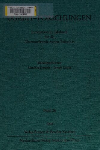 Ugarit-Forschungen 26