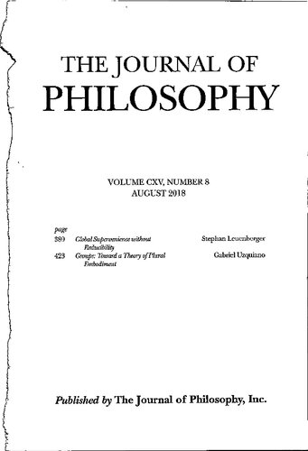 The Journal of Philosophy
