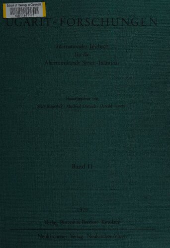 Ugarit-Forschungen 11