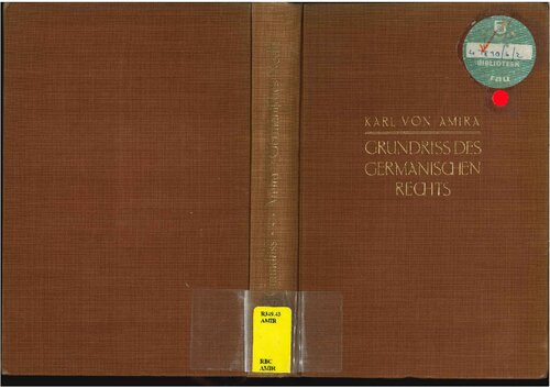 Grundriss des Germanischen Rechts