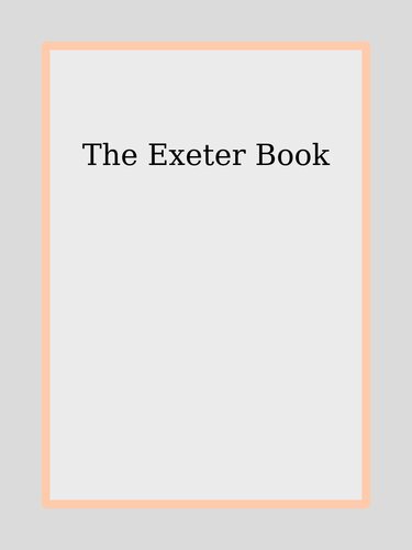 The Exeter Book