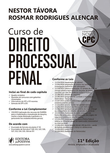 Curso de Direito Processual Penal (2016) - 11ed