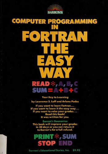 Barron's Computer programming in FORTRAN the easy way
