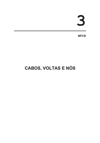 Cabos, voltas e nós MFCB 3