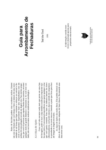 Guia para arrombamento de fechaduras (lockpick)