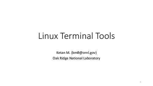 Linux terminal tools