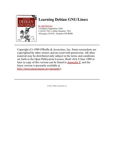 Learning Debian GNU/LINUX