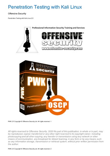 Penetration testing with Kali Linux: offensive security