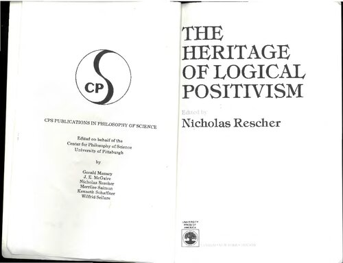 The Heritage of Logical Positivism