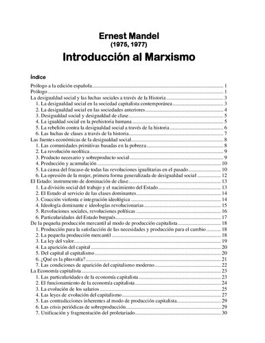 Introducción al Marxismo