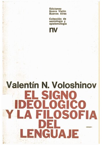 El Signo Ideologico y la filosofia del lenguaje