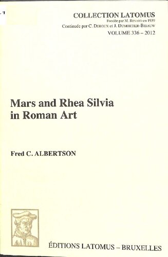 Mars and Rhea Silvia in Roman Art