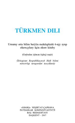 Türkmen dili 6
