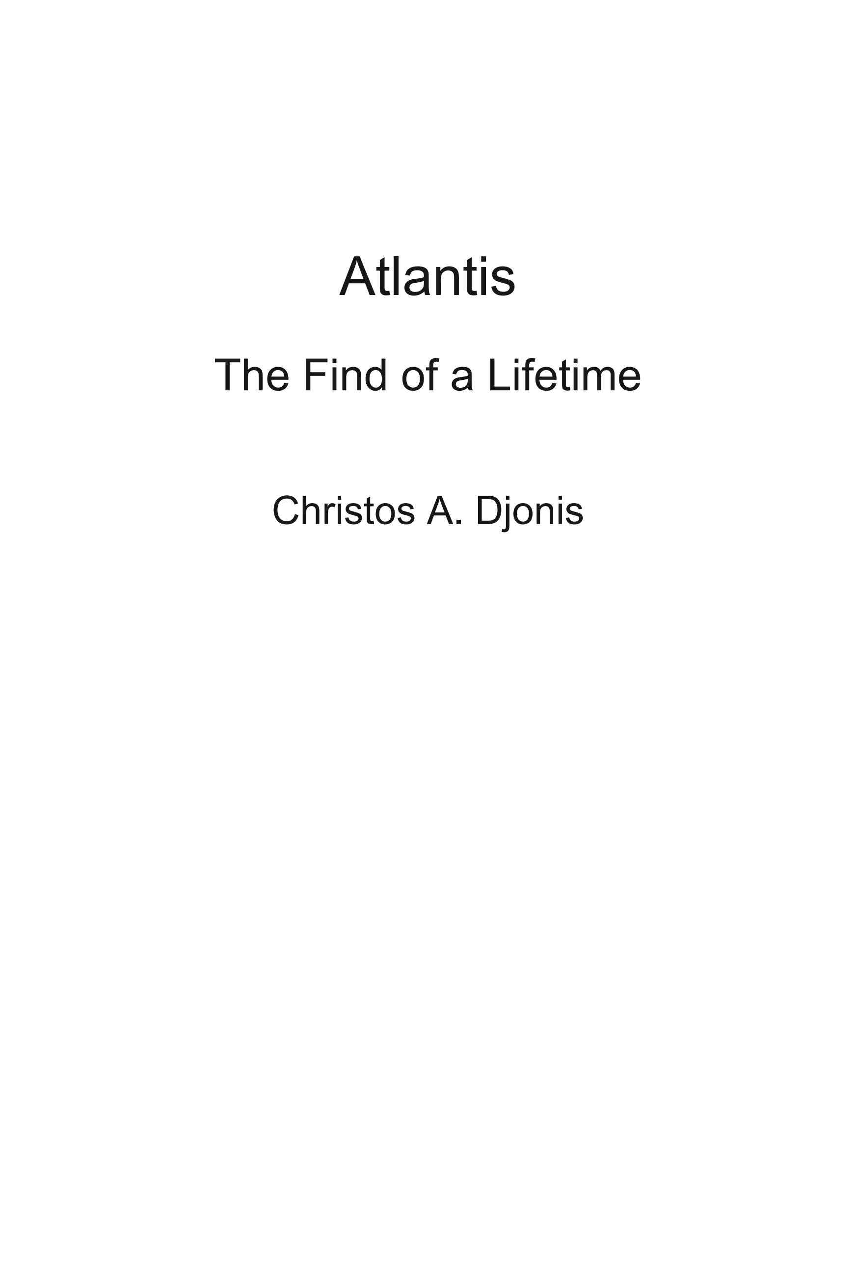 Atlantis: The Find of a Lifetime