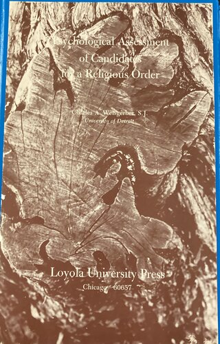 Psychological Assessment of Candidates for a Religious Order