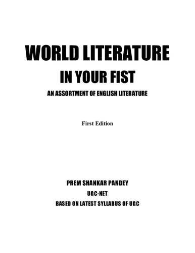 World Literature in Your Fist: An Assortment of English Literature