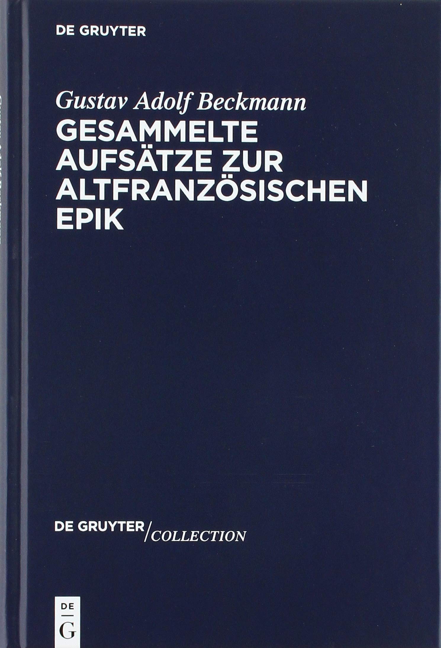 Gesammelte Aufsätze zur altfranzösischen Epik