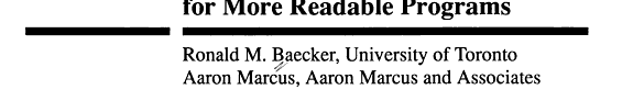 Human Factors and Typography for More Readable Programs