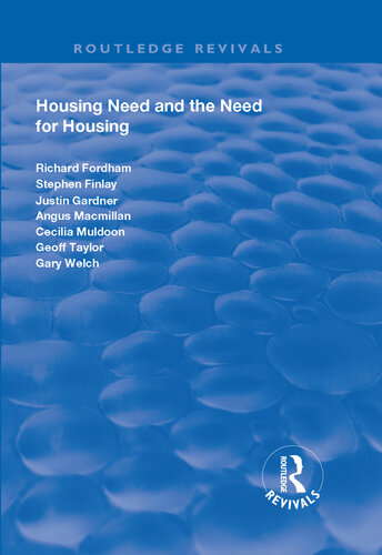 Housing Need and the Need for Housing