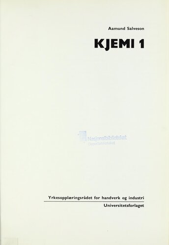 Kjemi 1