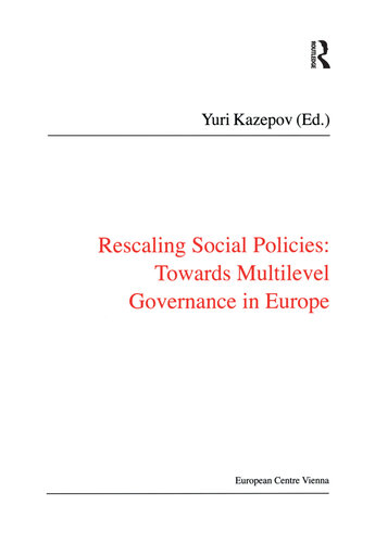 Rescaling Social Policies Towards Multilevel Governance in Europe: Social Assistance, Activation and Care for Older People