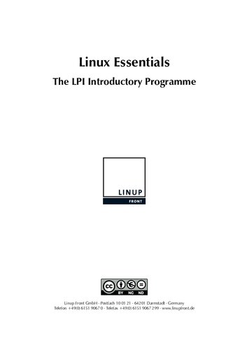 Linux Essentials: The LPI Introductory Programme