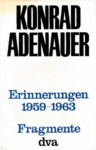 Erinnerungen : 1959-1963