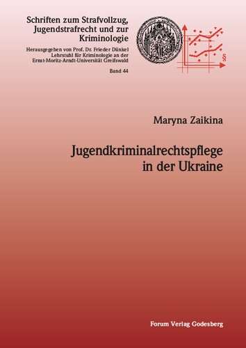 Jugendkriminalrechtspflege in der Ukraine