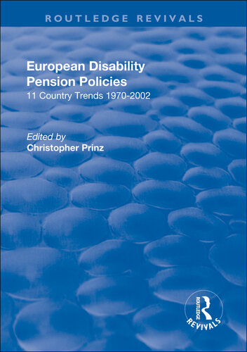 European disability pension policies : 11 country trends, 1970-2002