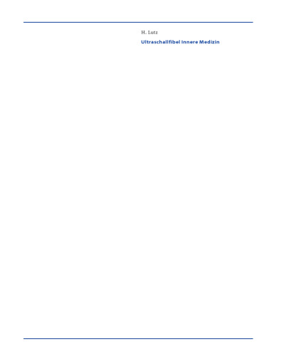 Ultraschallfibel Innere Medizin