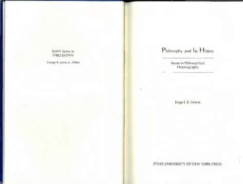 Philosophy & Its History: Issues in Philosophical Historiography