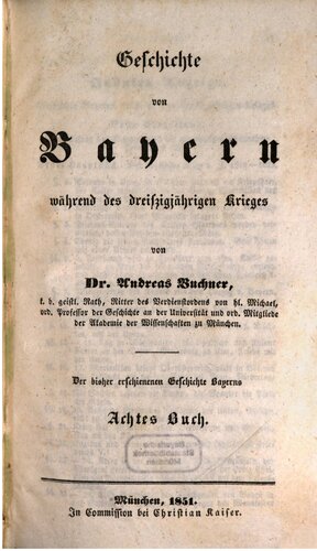 Geschichte von Bayern während des Dreißigjährigen Krieges