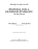 Proposal for a Grammar of Melody: The Bach Chorales