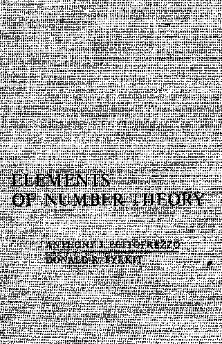 Elements of Number Theory