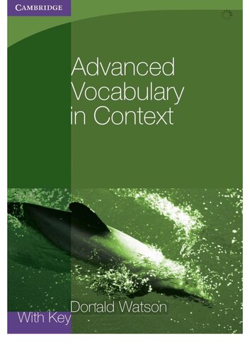 Advanced Vocabulary In Context wih Key (Properly Bookmarked)