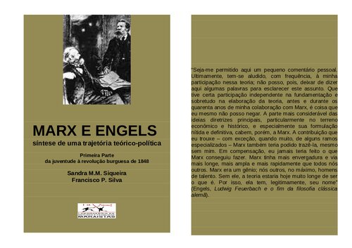 Marx e Engels: síntese de uma trajetória teórico-política: primeira parte da juventude à revolução burguesa de 1848