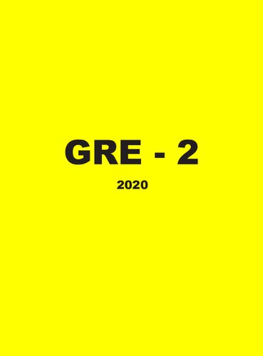 GRE Yellow Book