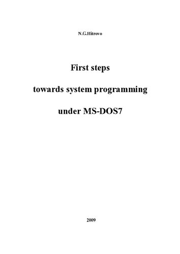First steps towards system programming under MS-DOS7