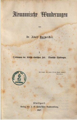 Ortsnamen der keltisch-römischen Zeit / Slavische Siedlungen