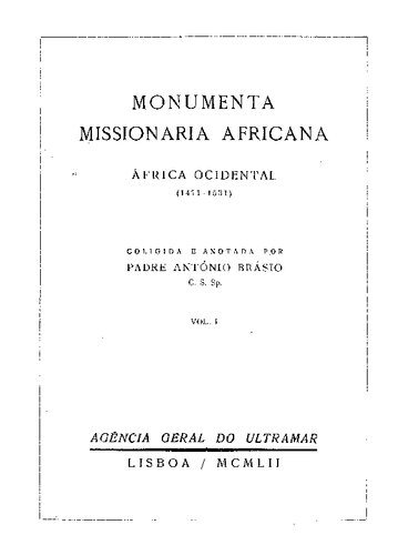 Monumenta missionaria Africana 1. (1471-1531)