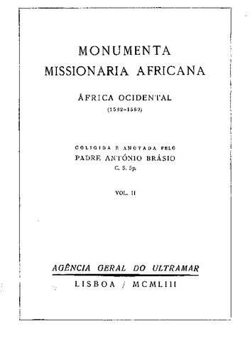 Monumenta missionaria Africana 2. (1532-1569)