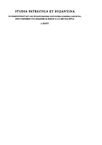 Der griechische Barlaam-Roman, ein Werk des H. Johannes von Damaskos