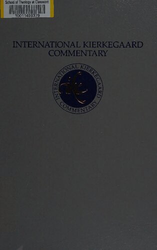International Kierkegaard Commentary - Early Writings
